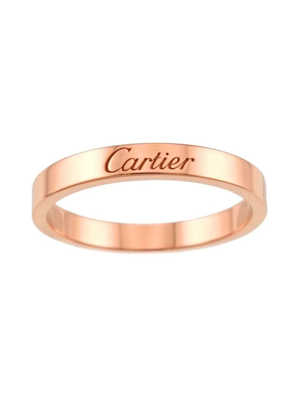 Cartier C de Cartier 59 Ring Width 18k PG Pink Gold 750